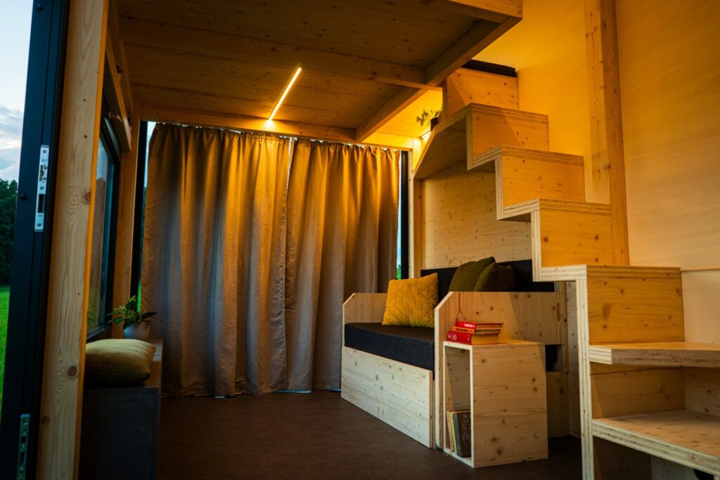 Chytré uspořádání věcí v Tiny house