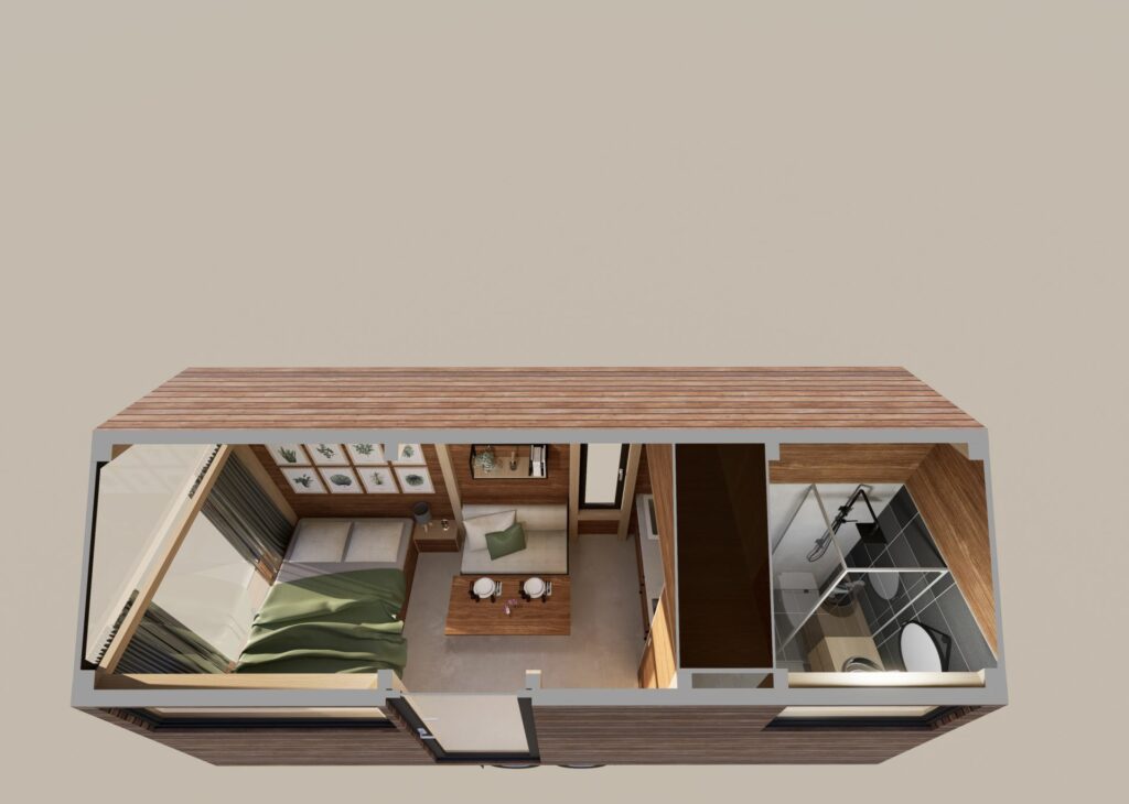 Návrh Tiny House (Woodky)