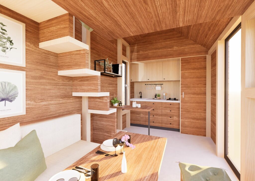 Moderní dřevostavba Tiny house